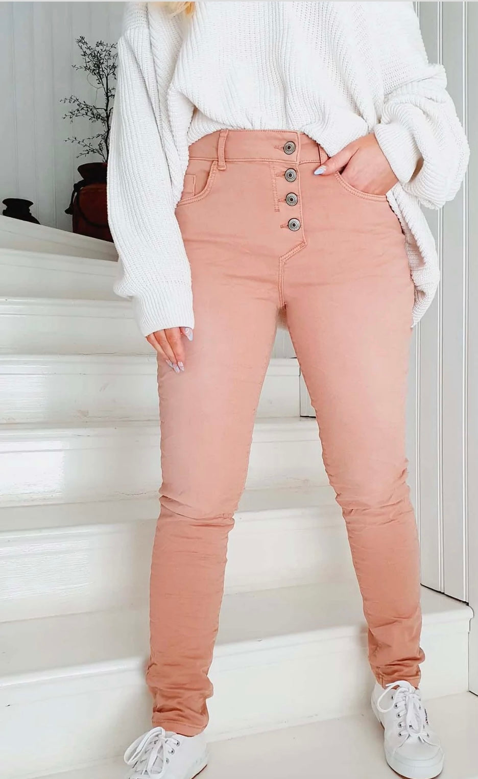 Super Comfy Jeans - Pink Blush