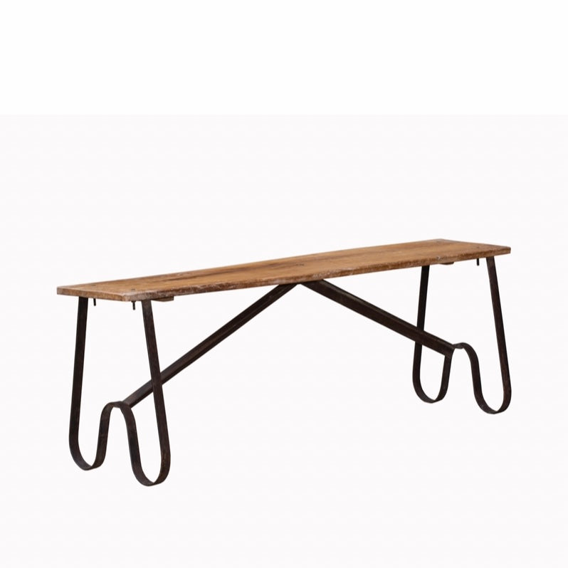Timber & Iron Bench