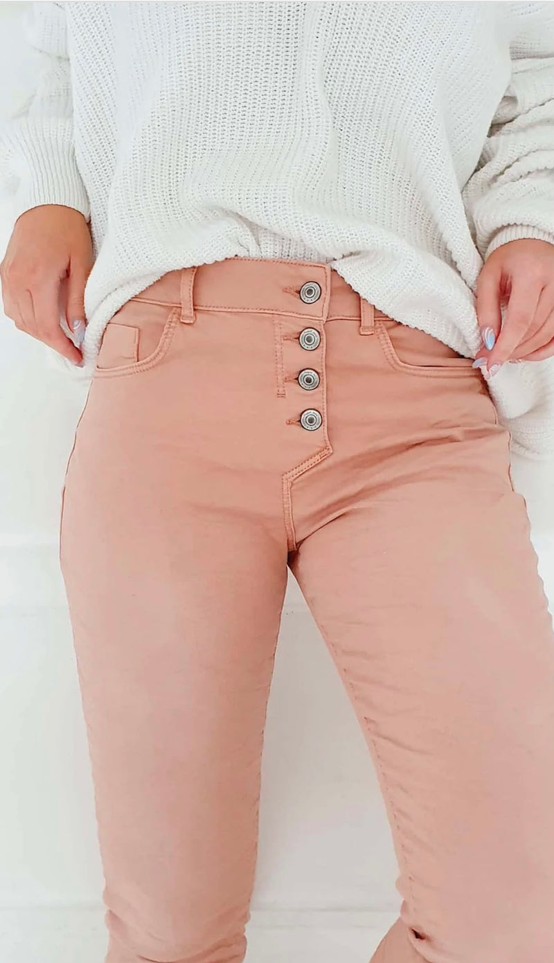 Super Comfy Jeans - Pink Blush