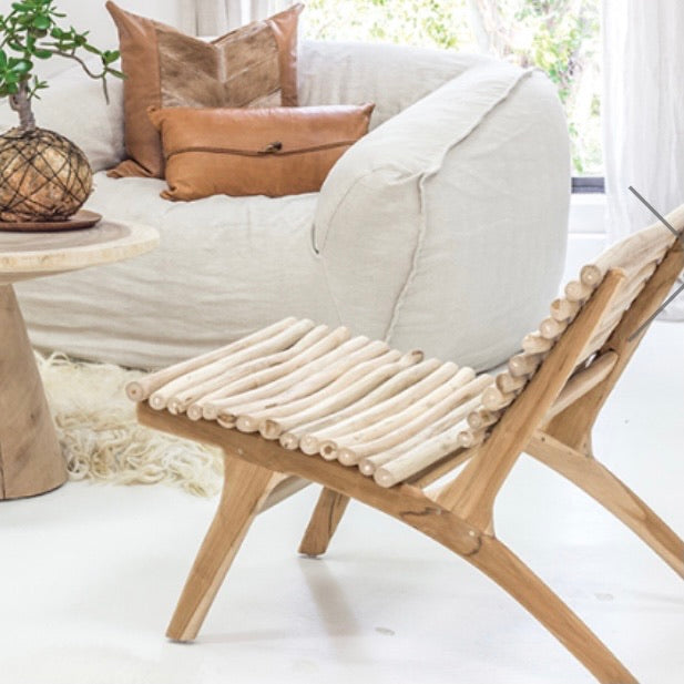 Natural Teak Wood Chair