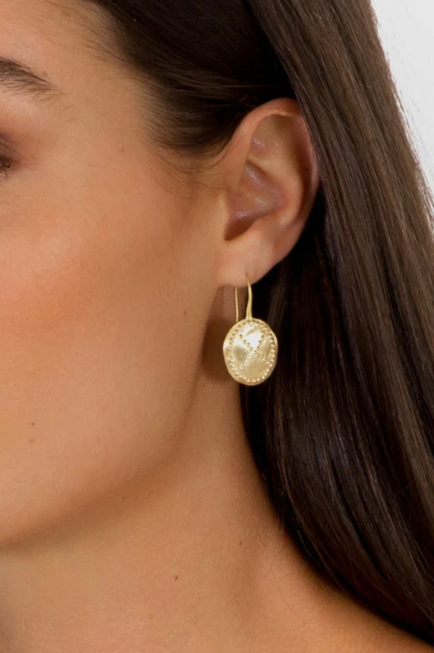 Warrior Earrings Gold