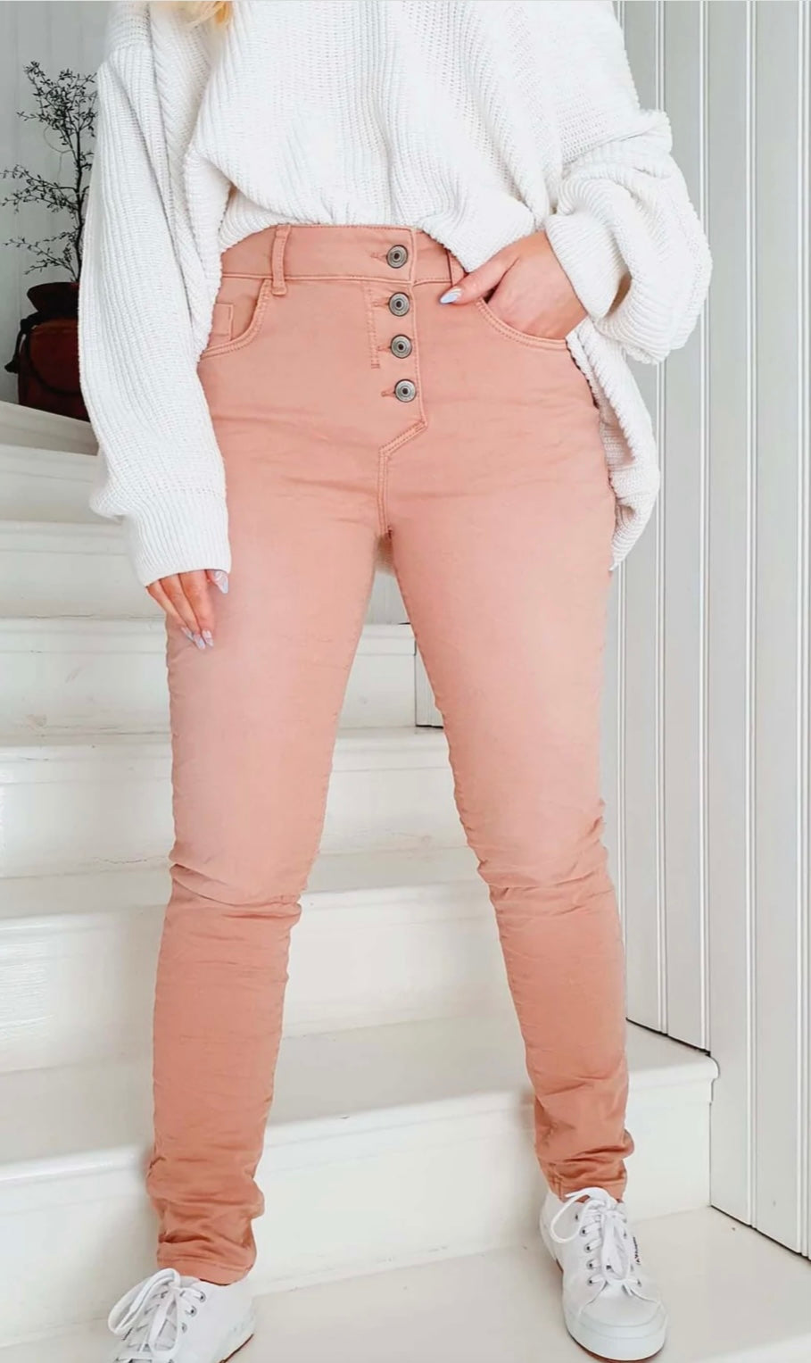 Super Comfy Jeans - Pink Blush