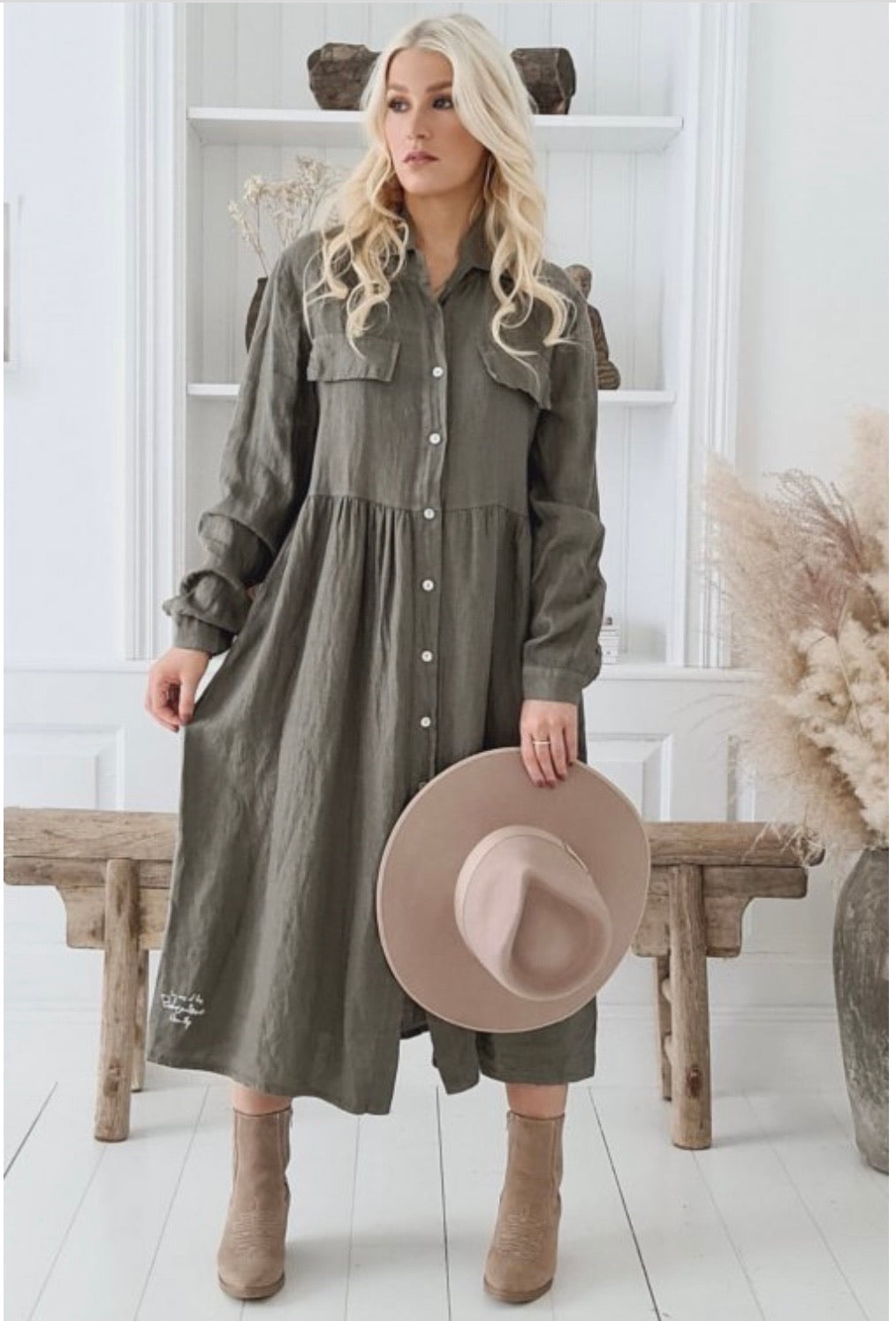 Amelie Linen Dress