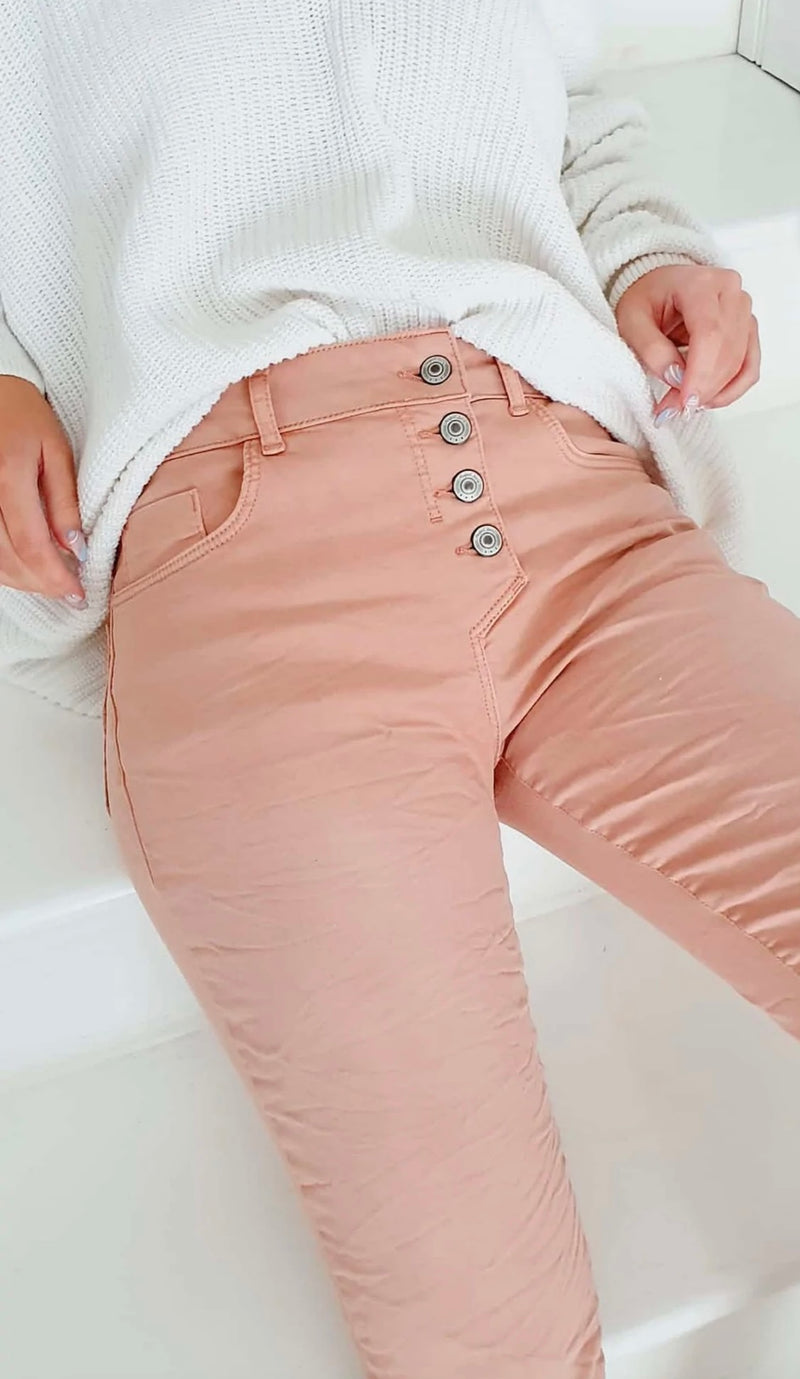 Super Comfy Jeans - Pink Blush