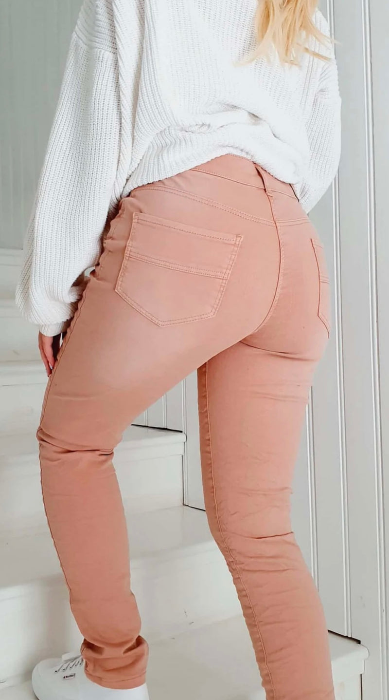 Super Comfy Jeans - Pink Blush